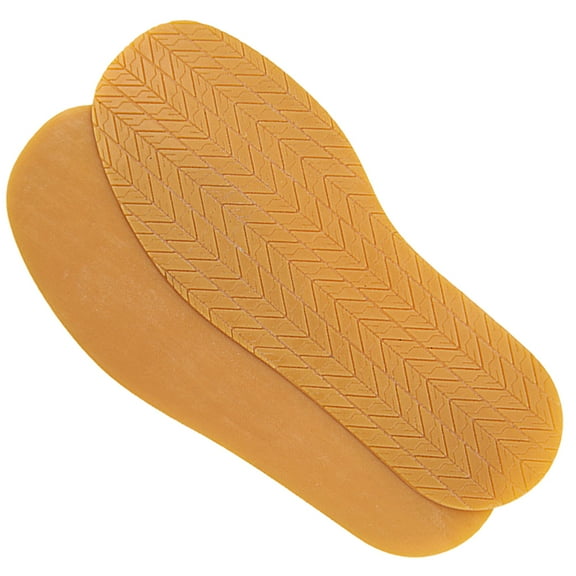 Supvox 2Pcs Non-slip Shoe Sole Cushion Rubber Chocolate Practical Design Anti-slip Wear-resistant for Men Women