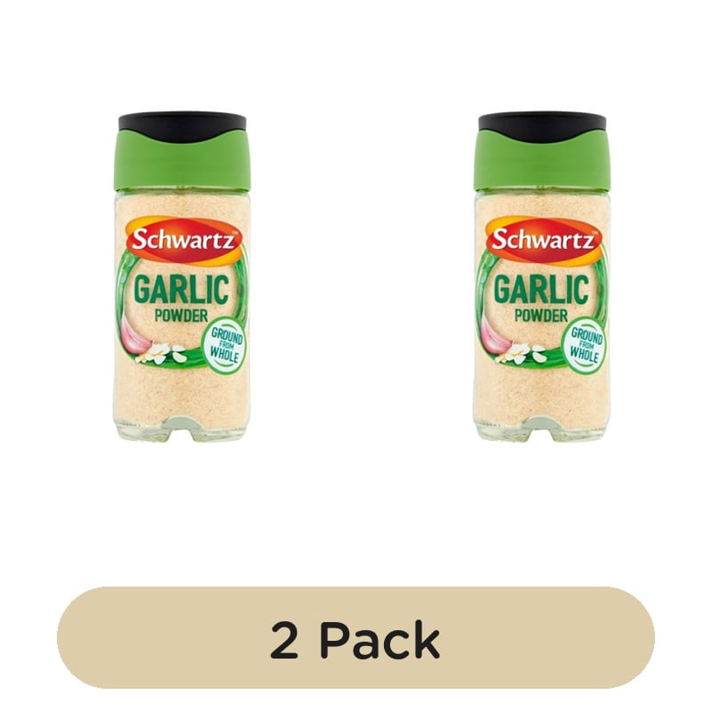 Schwartz Garlic Powder 55g, British Import (Pack of 2)