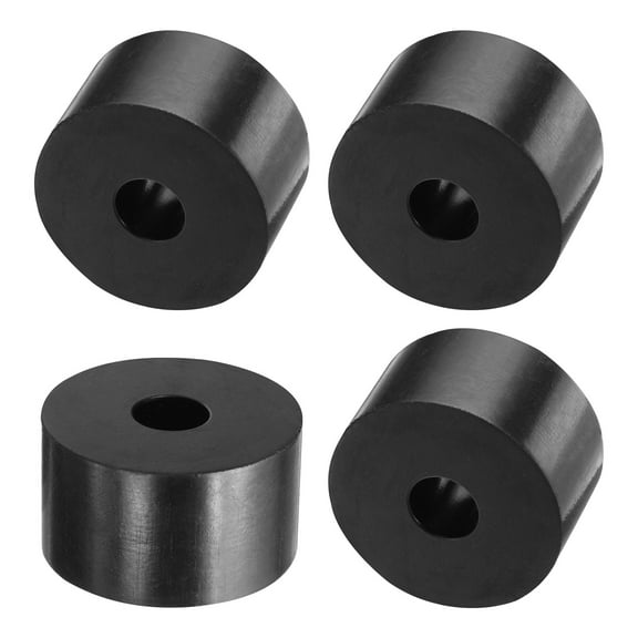 4 Packs Rubber Spacers 35mm OD, 10mm ID, 20mm Height Round Anti Vibration Spacer Thick Rubber Washers