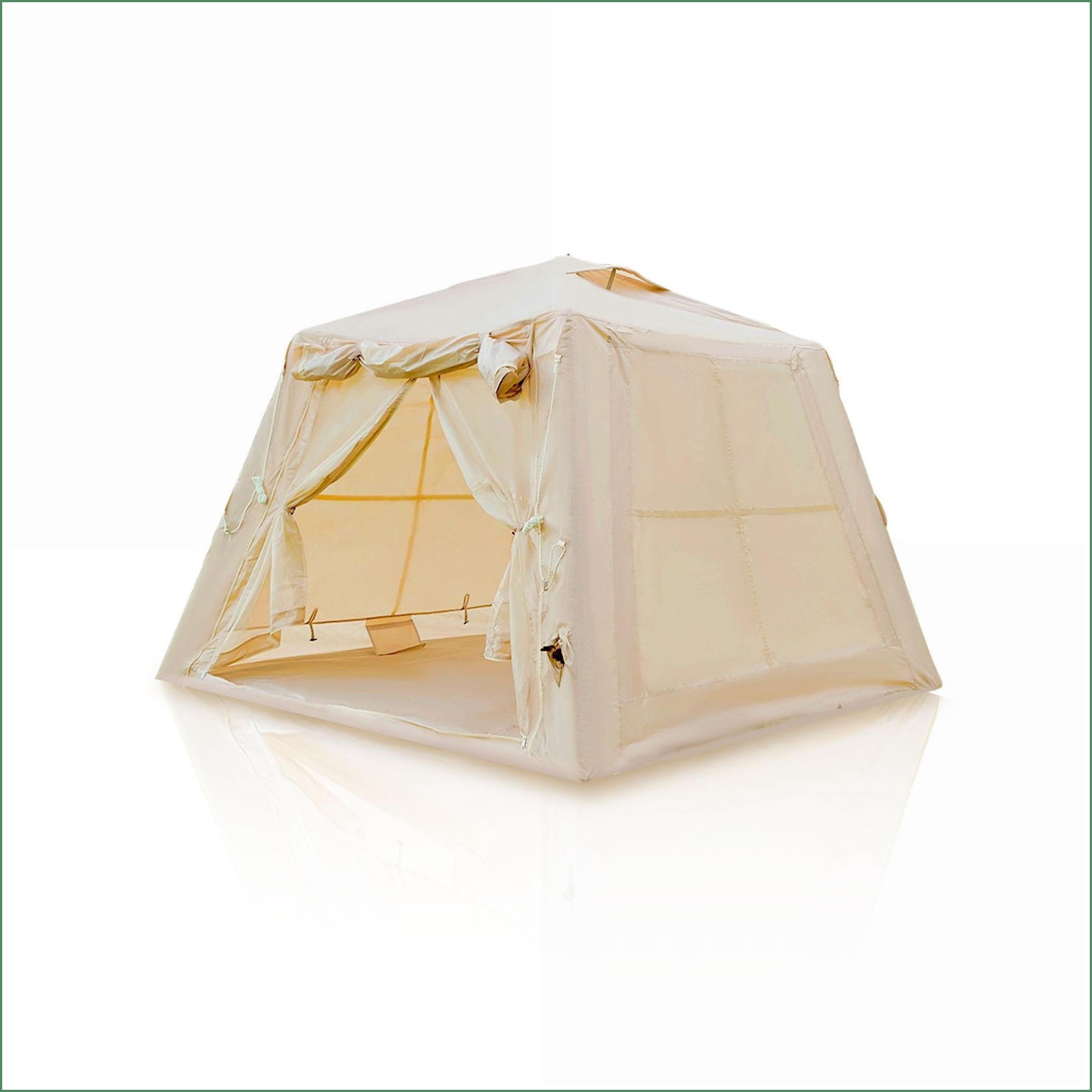 Tents | Tienda de Campaña | 2-3 Person 4 Season Inflatable Tent for Camping Glamping | Waterproof | Incl. Hand Pump | oxford fabric