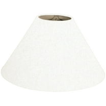 Royal Designs 18" Coolie Empire Hardback Lamp Shade Linen White