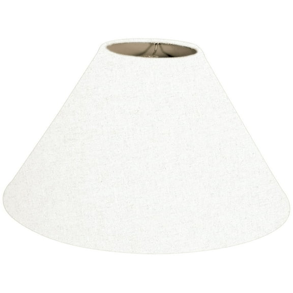 Royal Designs 16" Coolie Empire Hardback Lamp Shade Linen White