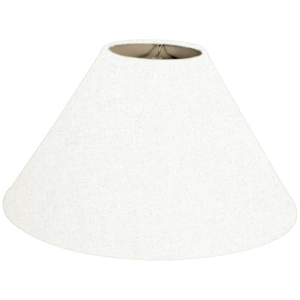 Royal Designs 20" Coolie Empire Hardback Lamp Shade Linen White