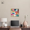thumbnail image 3 of Gossamer Colors Canvas Modern Colorful Print by Art Remedy, Gold Frame, 16" x 16", 3 of 7