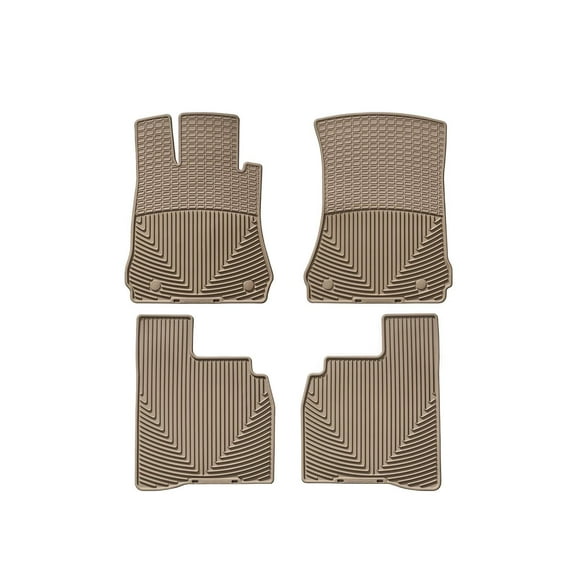 WeatherTech All-Weather Floor Mats compatible with Mercedes S 63 AMG, S 65 AMG, S-Class - 1st & 2nd Row, Tan