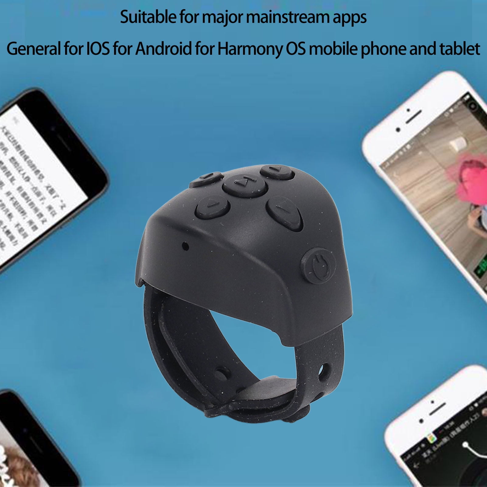 Tiktok Bluetooth Télécommande Page Turner, Anneau De Défilement Vidéo