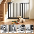 thumbnail image 5 of DOMIPET Pet Gate, 29.5''-40.5'' Wide Dog Gate for Doorways & Stairs, Black, 5 of 8