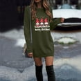 thumbnail image 4 of felwors Christmas Sweatshirt Women Xmas Holiday Tops Funny Plus Size Gnomes Print AG, M, 4 of 7