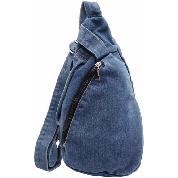 Trendy Sling Bag for Women Crossbody Sling Bag Denim Shoulder Bag Backpack Fanny Belt Bag for Sports Hiking 2025