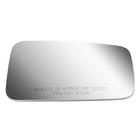 Jeep Wrangler Chrome Mirror Covers For 1987 to 1993 Jeep Wrangler Right Side Door Rear View Mirror Glass Replacement Lens 88 89 90 91 92 ()