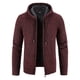 thumbnail image 1 of Suéter con capucha para hombre, abrigo grueso con forro polar, suéter suelto, suéter casual para hombre, cárdigan para hombre, 1 of 6