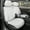 White - Front, variant on MotorBox Classic Edition Faux Leather Seat Covers for Cars, Trucks, & SUV - 2 Black Car Seat Covers for Front Seats - Universal Fit Car Accessories Interior Protector for Most Vehicles