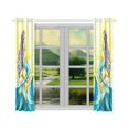 thumbnail image 3 of CADecor Sea Princess Window Kitchen Curtain, Beautiful Mermaid Window Treatment Panel Curtains,26x39 inches,Set of 2, 3 of 3