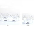 thumbnail image 5 of EFINNY Double Cat Bowls, Anti Skid Tilted Cat Dishes Neck Protective Cat Food Water Bowls, Cat Bowls with Stand, Cat Feeder Pet Feeding Bowls for Cats and Small Dogs, 5 of 6