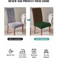 thumbnail image 4 of Stretch Chair Covers Set of 6, Christmas Red Green Buffalo Tartan Universal Fit Elastic Decorative Dining Chairs Slipcovers for Wedding, Banquet, Chic Simplistic Plaids, 4 of 6