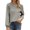 Gray, variant on Vedolay Long Sleeve Shirts Womens Casual Long Sleeve Sweatshirts Crew Neck Relaxed Fit Tops,Khaki XXL