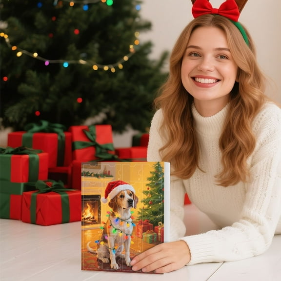 Hometravel 2025 Christmas Advent Calendar, 24-Day Countdown with Holiday Ornaments, Festive Surprise Gift Box for Seasonal Celebration Tradition