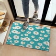 thumbnail image 2 of Turquoise Daisy Flower Pattern Door Rugs,Washable Non Slip Door Mats Indoor,Decorative Door Mats,Entry Mat Indoor for Entrance,Bedroom,Kitchen,Bathroom,16"x24", 2 of 6