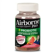 Airborne Plus Probiotic Gummies, Assorted Fruit Flavors, 27 Ea, 6 Pack