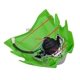 thumbnail image 2 of Faros delanteros universales para motocicleta, luz de carenado, cara de fantasma para motocicleta todoterreno, color verde, 2 of 5