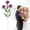 G, variant on Light Purple Artificial Violet Floral Stem 11.81in, Silk Flower Pick with Eucalyptus Foliage, Seasonal Table Centerpiece for Farmhouse Kitchen Balcony Decor, Durable Indoor Outdoor Floral Accent