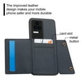 thumbnail image 4 of Leather Wallet Phone Case with Card Slot - Anti-Fall Protection for Xiaomi 11t, 11lite, 11ultra, 12t, Redmi K50 Gaming, K40s, K60, K20pro, Note9pro, Note11s, Note12ProSpeed, Note, 4 of 5
