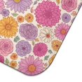 thumbnail image 5 of Pioneer Flower Floral Print Pattern Kitchen Dish Drying Mat 1 Pack, Ultra Absorbent Microfiber Drainer Mat, 16"x18", 5 of 6