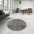 thumbnail image 4 of Ahgly Company Machine Washable Indoor Rectangle Industrial Modern Carbon Gray Area Rugs, 2' x 5', 4 of 7