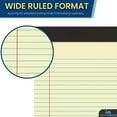 thumbnail image 4 of 1InTheOffice Yellow Legal pads 8.5 x 11, Perforated Wide Ruled Writing Pads, Yellow Legal Pads 50 Sheets per Notepads, 12/Pack, 4 of 5