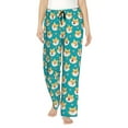 thumbnail image 2 of Picia Cute Shiba1 Womens Soft Woven Cotton Elastic Waistband Sleep Pajama Pant Lounge Sleep Pant With Pockets And Drawstring-X-Large, 2 of 9