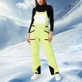 thumbnail image 2 of HCNTES Ladies Insulated Snow Bibs Waterproof Winter Overalls with Comfortable Design for Women Snow Sports(A-Light Green,S), 2 of 4