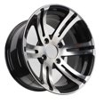 thumbnail image 1 of 14in Aluminum Trailer Wheels Hub, Aluminum Alloy High Strength Strong Construction Long Lifespan for ATV Go Kart Golfs Cart, ATV Wheels Hub Rims Upgrade Ride for Automotive Wheels, 1 of 7
