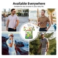 thumbnail image 4 of Kdxio Plants and Insects Print Men's Short Sleeve Polo Shirt,Midweight Men's Shirt, 4 of 6