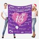 thumbnail image 4 of LHSHID Personalzied Blanket Happy 13th Birthday Decorations for Her Gril Sister Friend 13th Birthday Blanket Happy Birthday Gifts for 13th 30"x40", 4 of 4