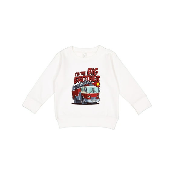 Inktastic Big Brother Fire Truck Toddler Sweatshirt