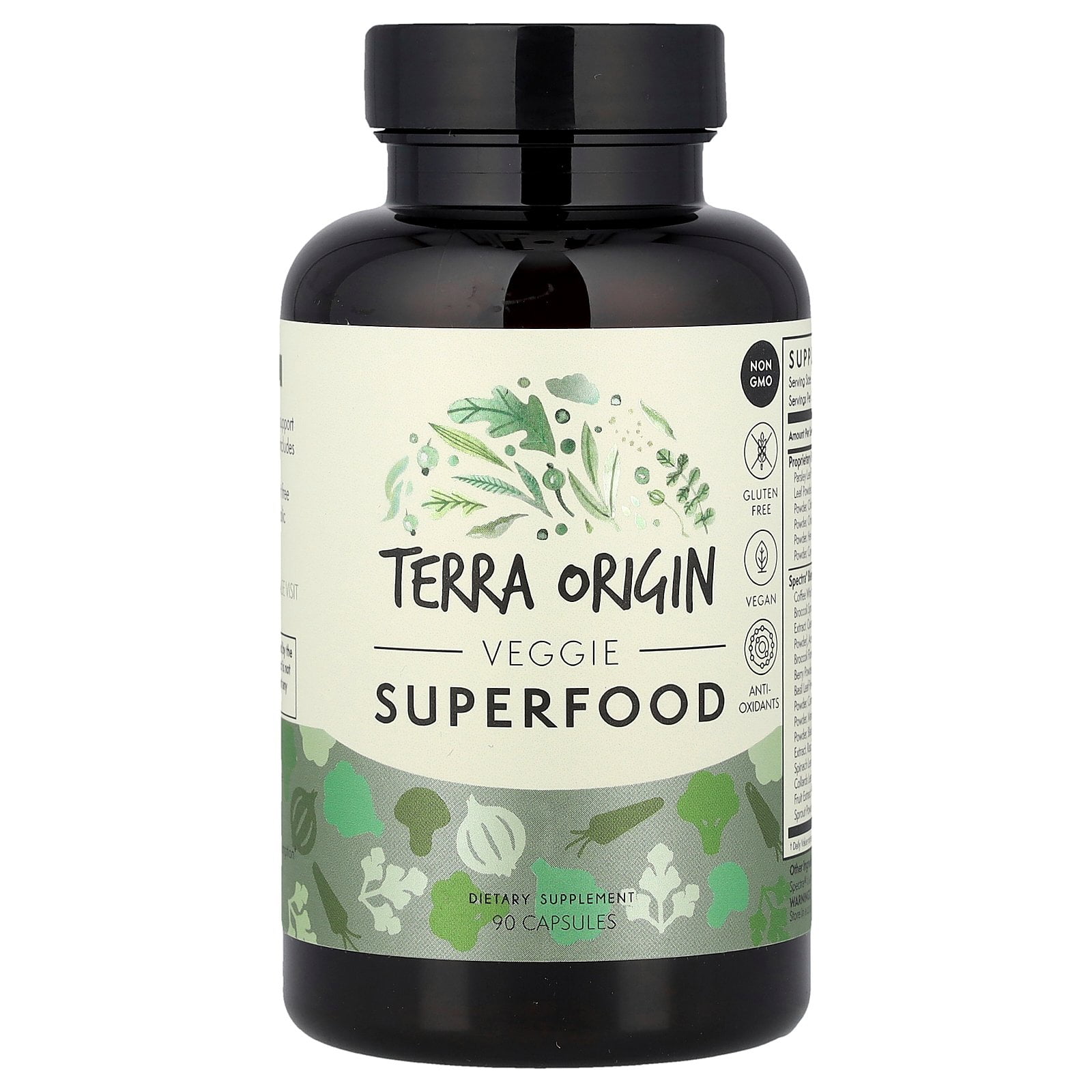 Terra Origin Healthy Digestive Enzymes, 60 Vegetarian Capsules