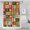 Pioneer Flower Floral Print Pattern-2, variant on Pioneer Flower Floral Print Pattern Shower Curtain 84”x72", Bathroom Decorative Shower Curtain Set with 12 Hooks, Waterproof Washable