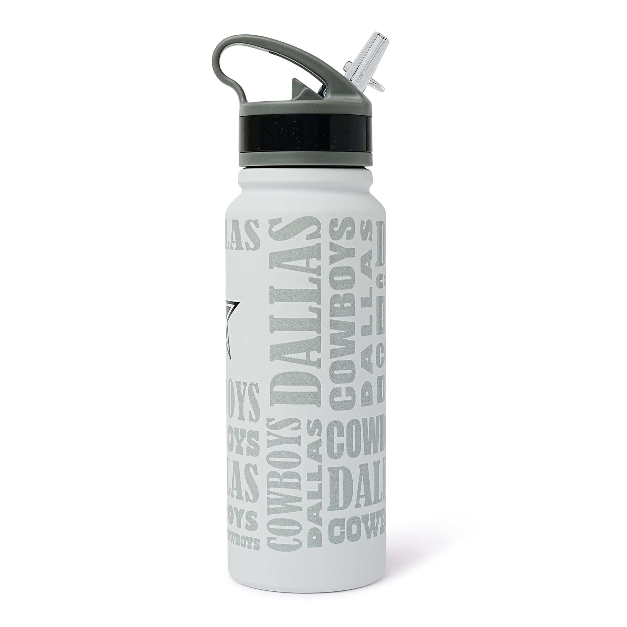 Dallas Cowboys Replay 25-Ounce Stainless Steel Flip-Top NFL Water Bottle