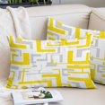 thumbnail image 2 of Modern Geometric Yellow Throw Pillow Cover 20 x 26 Inch Decorative Pillow Cover Abstract Minimalist Artwork Lines Lumbar Pillowcase Seasonal Rectangle Cushion Case for Couch Sofa Bed Living Room, 2 of 9