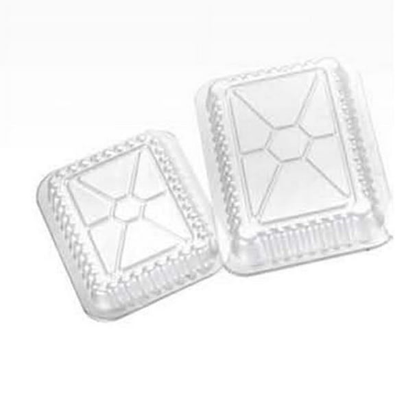 MarketPro OPS Plastic Oblong Dome Lid For 1.5 lb. Container, 7" Length x 5" Width | 500/Case