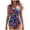 Multicolour, variant on Women Ruched Slimming One Piece Swimsuits Tummy Control Vintage Bathing Suits (Sky Blue, L)