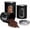 Black, variant on Moss & Stone 3 Piece Black Canisters Sets For The Kitchen, Airtight Canister Set With See Through Window, Airtight Coffee Container, Tea Organizer & Sugar Canisters, Black Kitchen Canisters Set of 3