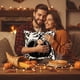 thumbnail image 5 of Juego de fundas de cojín con diseño de calabaza otoñal | Funda de cojín decorativa de 45 x 45 cm para interior y exterior, ideal para sofá cama | Decoración otoñal para el hogar con temática de, 5 of 6