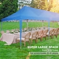 thumbnail image 4 of COBIZI 10x30 Pop Up Canopy Tent with 8 Sidewalls,Wave Eave Heavy Duty Canopy Tent for Outside ,Camping,Wedding,Ez tents for party with Roller Bag Thickened Frame Large Space UV 50+ Waterproof,Blue, 4 of 11