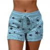 thumbnail image 1 of Pantalones cortos de yoga para mujer Babysbule, a la moda, con control de abdomen, con cordón, informales, con bolsillo, holgados, estampados, deportivos, 1 of 5