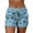 Blue, variant on Finelylove Women'S Shorts With Pockets Maternity Shorts Plus Size Shorts High Waist Rise Printed Gray XXL