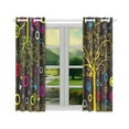 thumbnail image 2 of RYLABLUE Colorful Dream Window Kitchen Curtain, Tree Art Window Treatment Panel Curtains,26x39 inches,Set of 2, 2 of 3