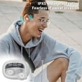 thumbnail image 6 of HOZVOMI Wireless Earbuds Mini Bluetooth 5.3 Headphones, Lightweight with Microphone, IPX7 Waterproof, LED Display Charging Case, Touch Control, 25H Playback for TV, Phone, PC, Laptop, 6 of 7