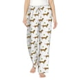 thumbnail image 2 of Goofa Dachshund Going To Play Tennis Printed Soft Pajama Pants for Women, Wide Leg Comfy Casual Lounge Yoga Pants-Large, 2 of 9