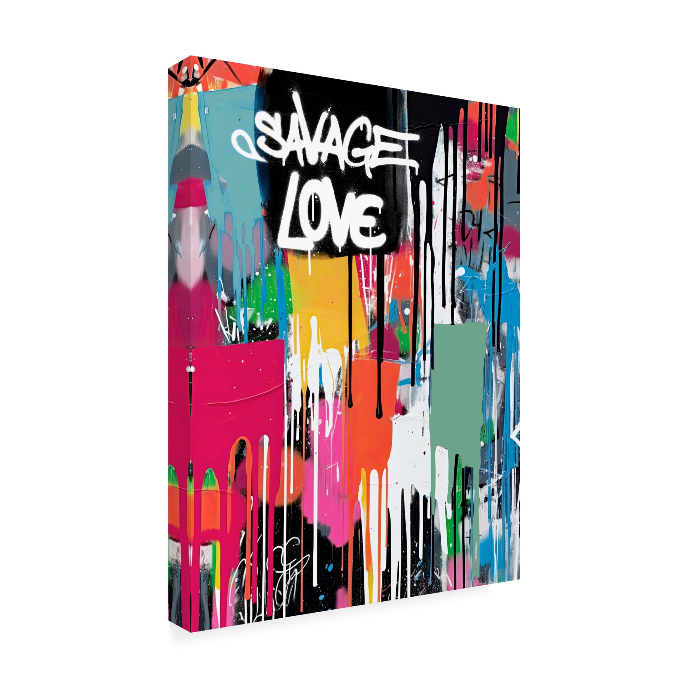 Canvas Wall Art - Sasha 'Savage Love' Wall Art for Living Room, Bedroom, or Office Décor by Trademark Fine Art - 24 x 32 Inches